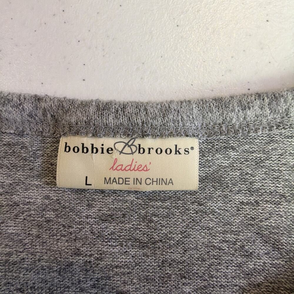 Bobbie Brooks women sweater dress grey large bohemian western romantic cottage - Picture 10 of 13